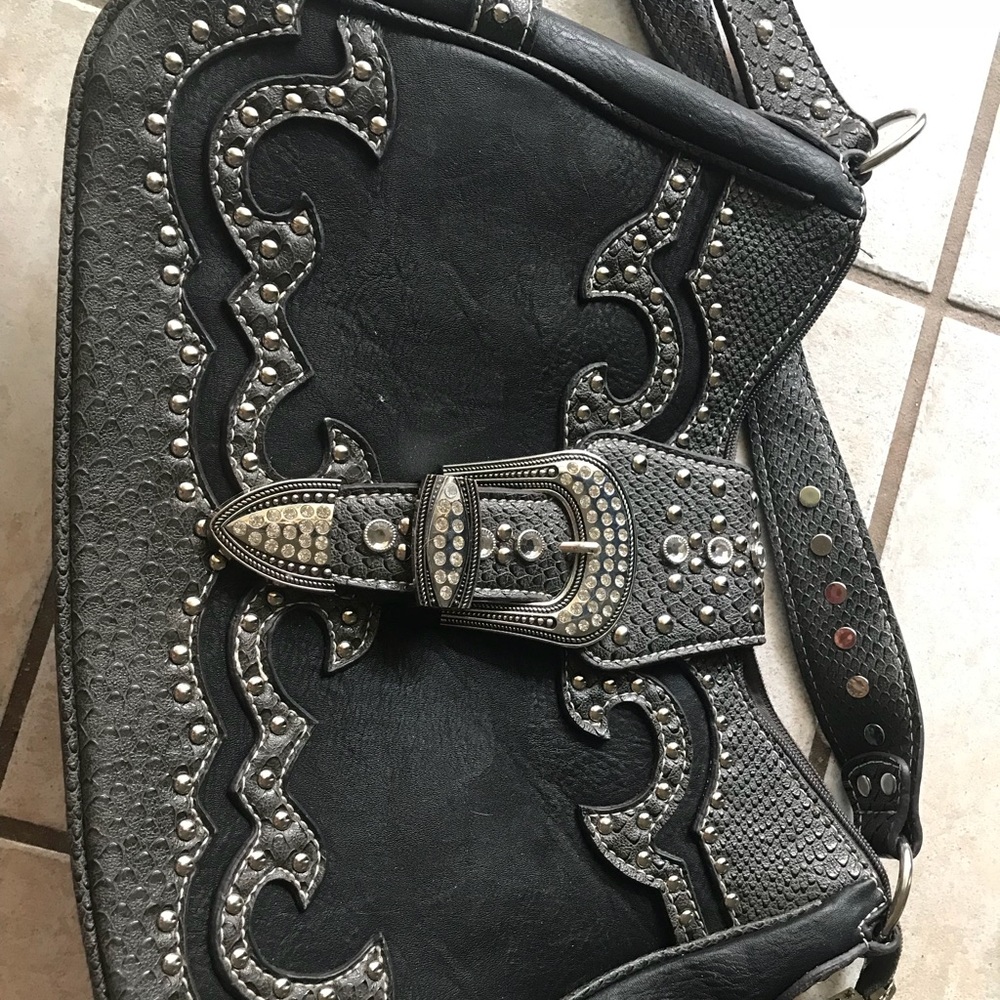 Western style shoulder purse